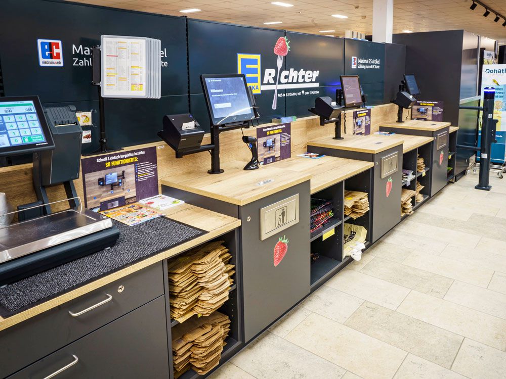 EDEKA Richter Offenbach Bieber Selfscan-Kassen