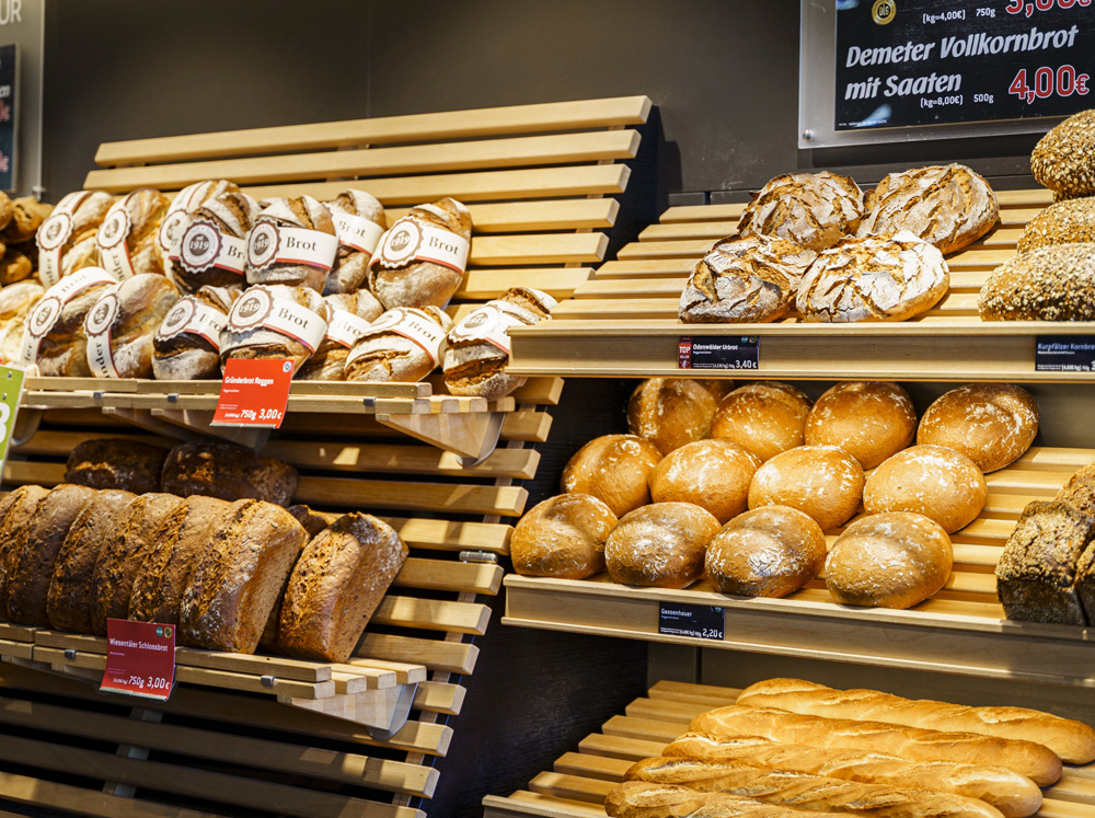 Brot in der Auslage