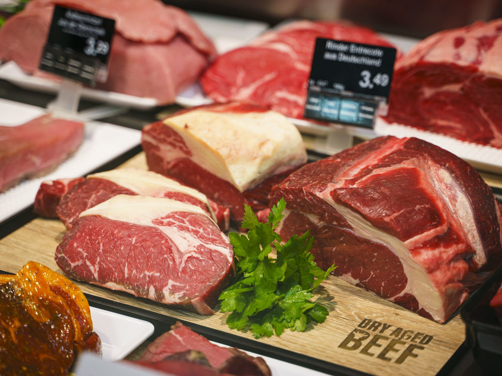 Diverse Sorten Fleisch