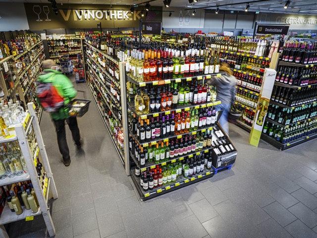 Getränkeabteilung