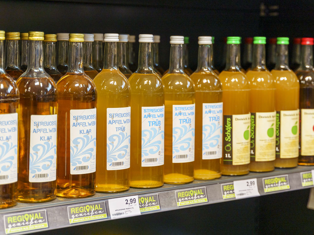 Saft in Flaschen